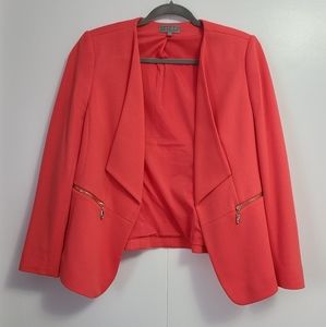 Coral Petite Blazer Jacket size 12 Ponte